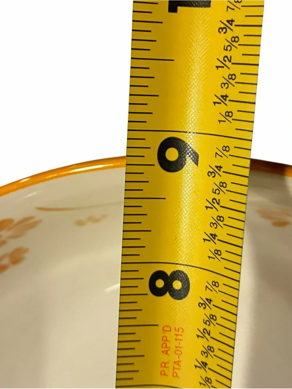 Baum Daisy Decorative 2 Piece Stoneware Bowl Set - Orange & White
